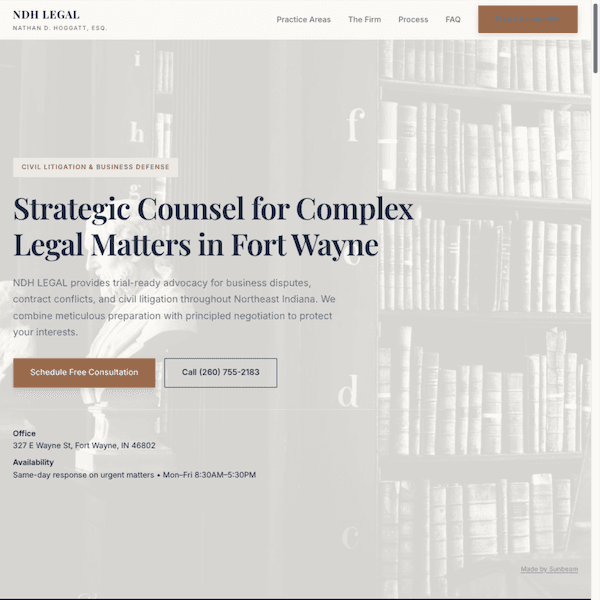 Sample site square crop